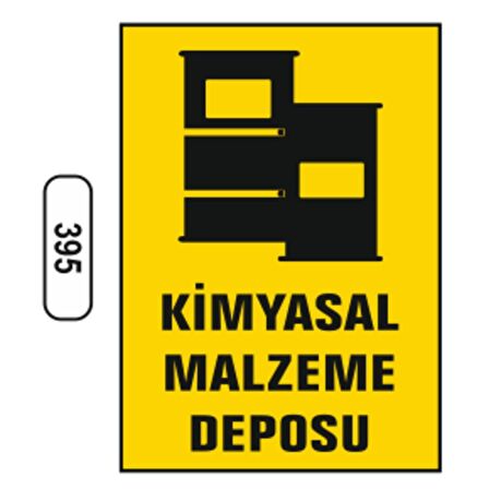 Kimyasal Malzeme Deposu Uyarı Levhası