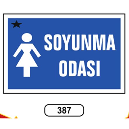 Bayan Soyunma Odası Levhası