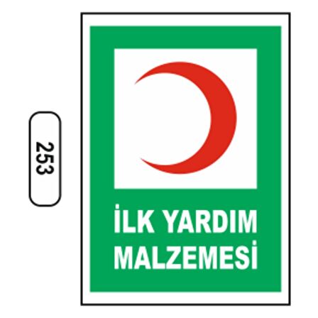 İlk Yardım Malzemesi Levhası