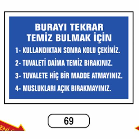 Burayı Tekrar Temiz Bulmak Için Uyarı Ikaz Levhası
