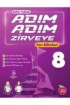 8.sınıf Adım Adım Zirveye Fen Bilimleri Soru Bankası Yeni