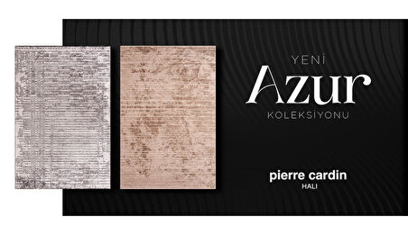 Pierre Cardin Azur UZ02C Gri Bakır Pamuk Akrilik Yumuşak Dokulu Modern Kilim Halı