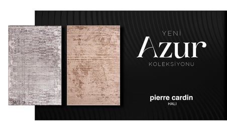 Pierre Cardin Azur UZ02D Kahve Bakır Pamuk Akrilik Yumuşak Dokulu Modern Kilim Halı