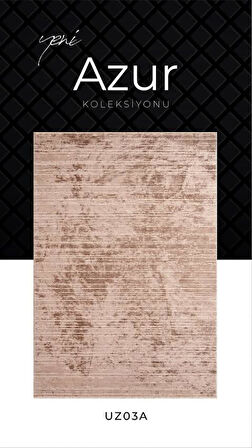 Pierre Cardin Azur UZ03A Bej Pamuk Akrilik Yumuşak Dokulu Modern Kilim Halı