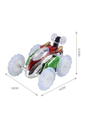 Uzaktan Kumandalı Takla Atan Pilli Işıklı Akrobat Dasher Oyuncak Araba
