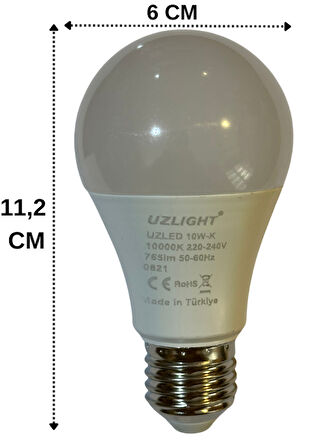 Uzlight 10W(75W) 1000K (Kırmızı Işık) E27 Duylu Led Ampul