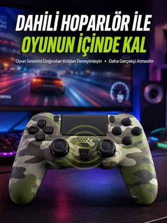 Uzun Pil Ömürlü Oyun Kolu – USB ile Hızlı Şarj Desteği
