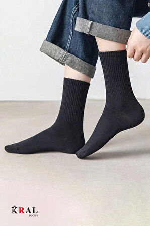 Unisex 12 Çift Pamuklu Tenis Spor Uzun Soket Boy Çorap