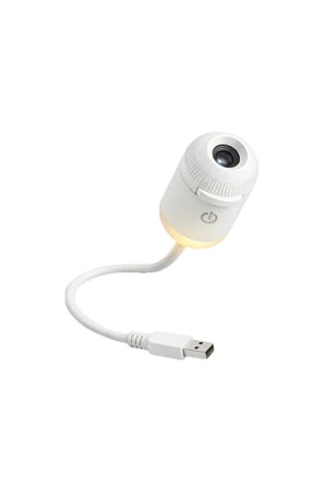Uzay Gece Lambası Mini Projektör 6 Film Disk 360° Dönen Ay Aurora Kuzey Işıkları Tak Çalıştır Nebula