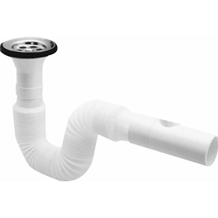 Lüks Körüklü Sifon 32 Ø Lavabo Sifonu - Lüks Körüklü Sifon 32 Ø - Körüklü Sifon - Lavabo Gideri