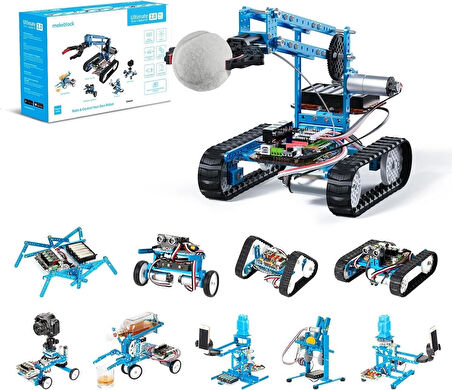 MakeBlock mBot Ultimate 10'u 1 Arada Programlanabilir Robot Kiti, Arduino & Raspberry Pi Uyumlu