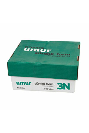 Sureklı Form Kağıdı 11x24cm 3 Nüsha Renkli 500 Lü