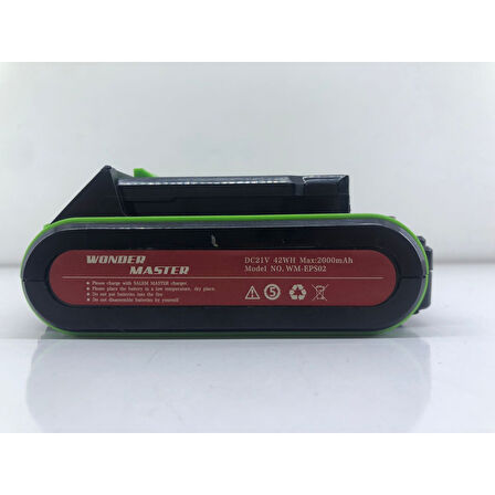 Wonder Master (Oem) 21V 2.0AH Li-Ion Yedek Aku