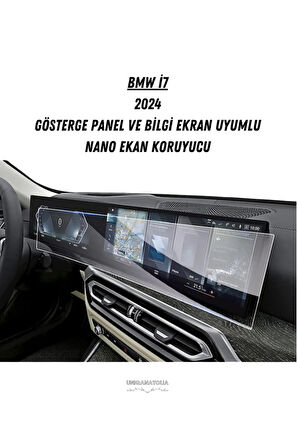 Bmw i7 2024 Dijital Gösterge ve Multimedya Uyumlu Nano Ekran Koruyucu