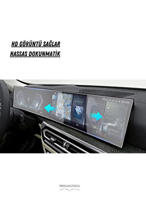 Bmw i7 2024 Dijital Gösterge ve Multimedya Uyumlu Nano Ekran Koruyucu