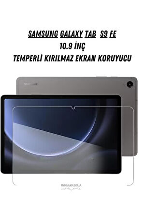 Samsung Galaxy Tab S9 FE Temperli Kırılmaz Ekran Koruyucu