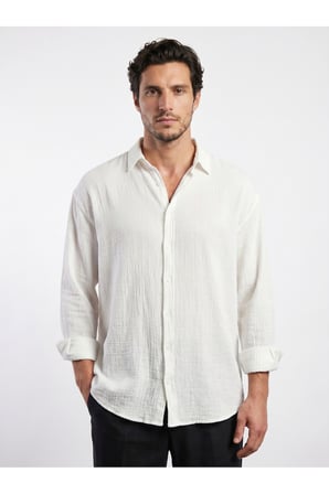 Amalfi Muslin Oversize Gömlek - Basic Fresh