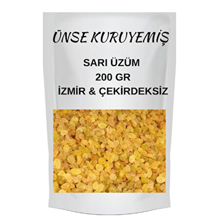 Sarı Üzüm 200 Gr ( İzmir & Çekirdeksiz)