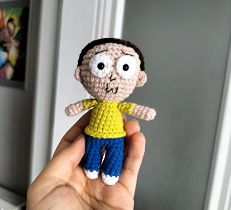 Rick ve morty oyuncağı amigurumi çizgi karakter tasarım Rick ve morty seti