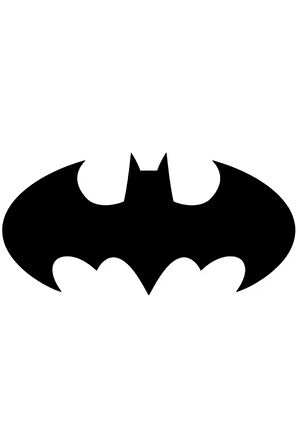 Batman Amblem Sticker (Oto-Motor-Laptop-Duvar-Dekor) 10 x 5 cm