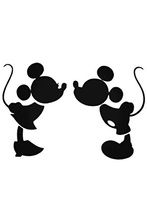 Mickey Mouse (Oto-Motor-Laptop-Duvar-Dekor) 10 x 6 cm
