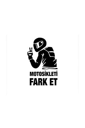 Motorsikleti Fark Et 15 x 9 Cm Oto Sticker Motorsiklet Sticker