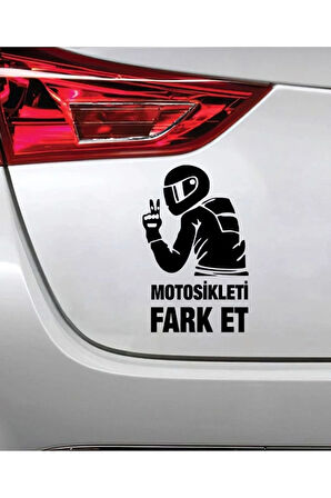 Motorsikleti Fark Et 15 x 9 Cm Oto Sticker Motorsiklet Sticker