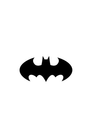 Batman Amblem Sticker (Oto-Motor-Laptop-Duvar-Dekor) 10 x 5 cm