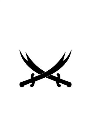 Zulfikar Kılıçları Sticker (Oto-Motor-Laptop-Duvar-Dekor) 10 x 7 cm