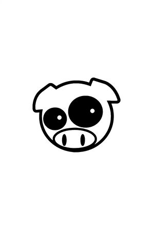 Rally Pig Sticker Oto Motor Laptop Duvar Folyo Sticker 20x16 Cm
