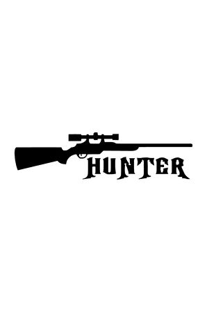 Hunter Tüfeği Sticker (OTO-MOTOR-LAPTOP-DUVAR-DEKOR) 10 X 3 Cm