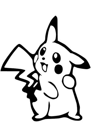 Pikachu Sticker (Oto-Motor-Laptop-Duvar-Dekor) 10 x 12 cm