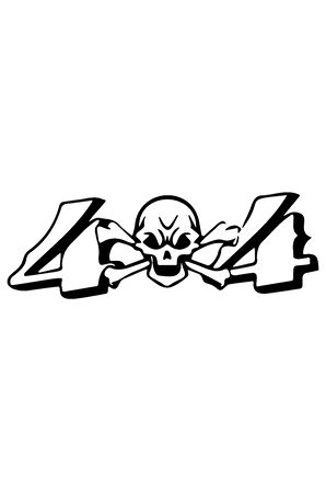 Kuru Kafa Off Road 4 x 4 Sticker (Oto-Motor-Laptop-Duvar-Dekor) 10 x 4 cm