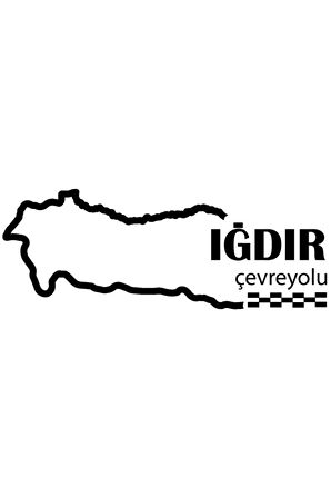 Iğdır Çevreyolu Sticker (Oto-Motor-Laptop-Duvar-Dekor) 12 x 9 cm