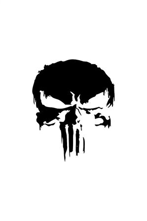 Alevli Punisher - Araç, Oto, Laptop, Duvar Uyumlu Sticker 10*12 Cm