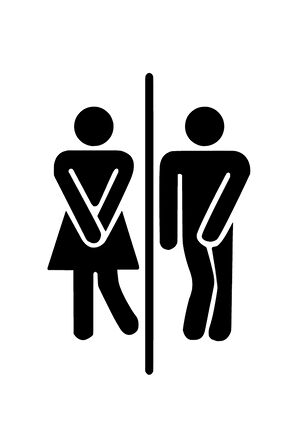 Sıkışmış Bay WC Amblemi Oto özel yeni sticker Siyah 10 x 15 cm