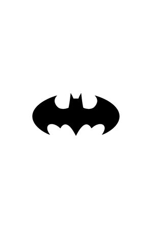 Batman Amblem Sticker Oto Motor Laptop Duvar Folyo Sticker 30x15 cm