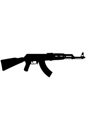 Ak47 Kalaşnikof Sticker 20 X 4 Cm