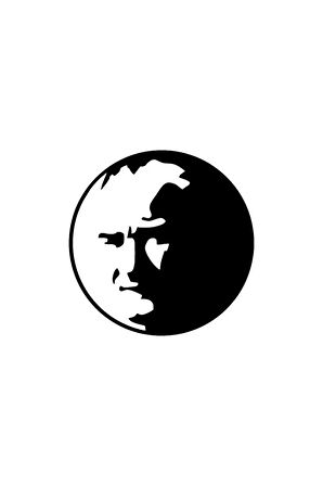 Kemal Atatürk Yuvarlak İçinde - Araç, Oto, Laptop, Duvar Uyumlu Sticker 20*20 Cm