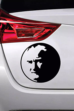 Kemal Atatürk Yuvarlak İçinde - Araç, Oto, Laptop, Duvar Uyumlu Sticker 20*20 Cm