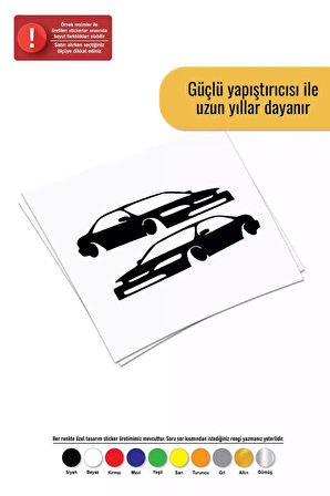 Honda Arabalar Sticker Oto Motor Laptop Duvar Folyo Sticker 30 X 21 Cm
