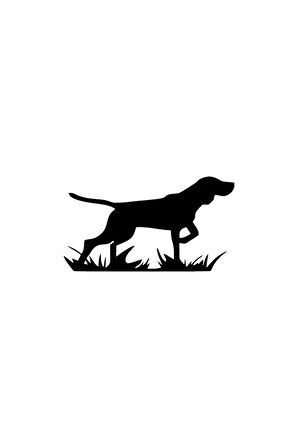 Avcı Köpek Sticker Oto Motor Laptop Duvar Folyo Sticker 10x5 Cm