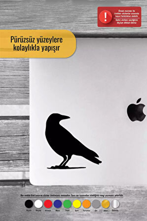 Karga Sticker Oto Motor Laptop Duvar Folyo Sticker 20 X 20 Cm