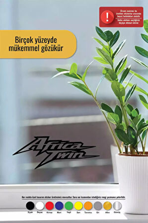 Africa Twin - Araç, Oto, Laptop, Duvar Uyumlu Sticker 50*20 Cm