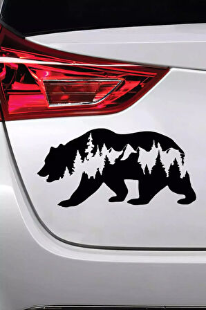 Ayı Off Road - Araç, Oto, Laptop, Duvar Uyumlu Sticker 10*5 Cm