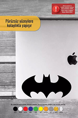 Batman Amblem - Araç, Oto, Laptop, Duvar Uyumlu Sticker 20*10 Cm