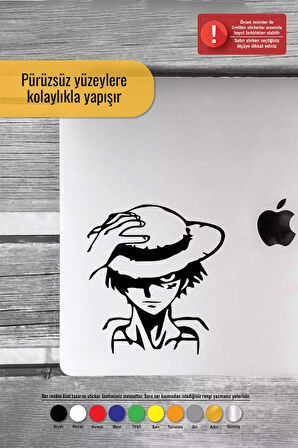 One Piece Monkey - Araç, Oto, Laptop, Duvar Uyumlu Sticker 30*33 Cm