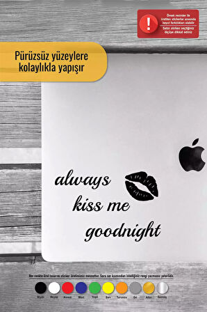 Allways Kiss Me Sticker Oto Motor Laptop Duvar Folyo Sticker 70 X 49 Cm