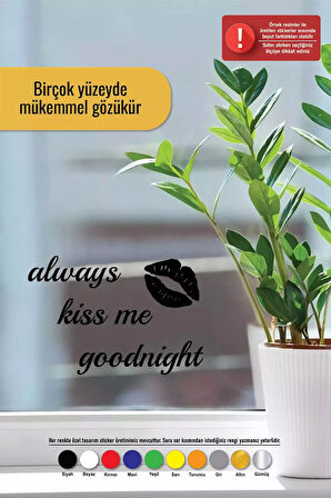 Allways Kiss Me Sticker Oto Motor Laptop Duvar Folyo Sticker 70 X 49 Cm