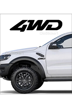 4Wd Off Road 4X4 Sağ Sol Oto özel yeni sticker 2 Adet 15*4 Cm